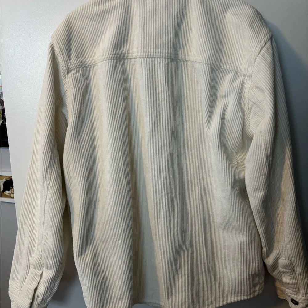 Buffalo David Bitton Cream Corduroy Wintercore Seasonal Shirt Jacket - Picture 3 of 3